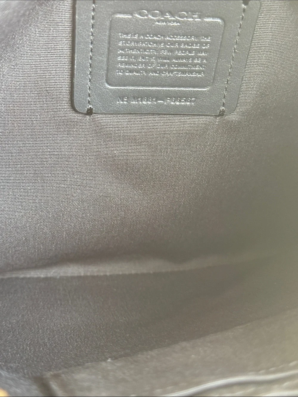Coach Denim Patchwork Black Leather Clutch Large 2018